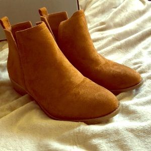 Suede booties